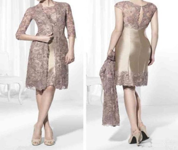 gold brown knee length short mother of the bride dresses with lace jacket plus size occasion wedding guest dresses2235259, Black;red
gold brown knee length short mother of the bride dresses with lace jacket plus size occasion wedding guest dresses2235259, Black;red