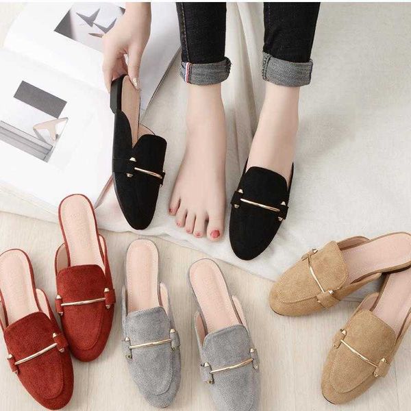 sandals women slippers new square toe flat woman slides half shoes mule big fashion flip flops brand designer 230417, Black
sandals women slippers new square toe flat woman slides half shoes mule big fashion flip flops brand designer 230417, Black