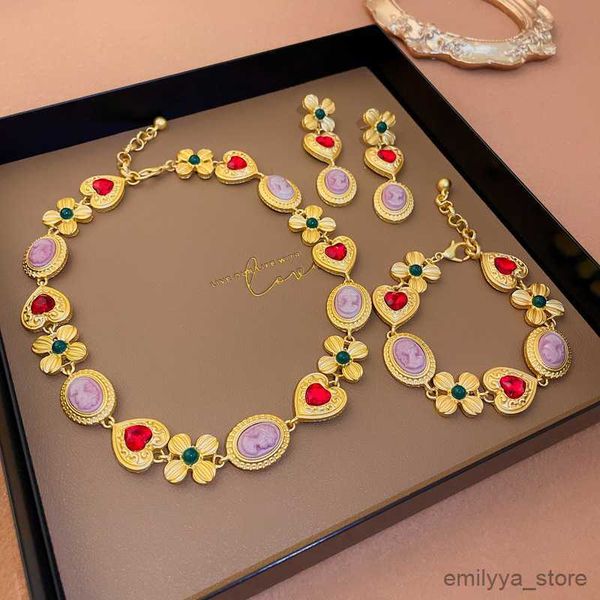 charm bracelets luxury vintage heart charm necklace/bracelet/earrings for women gold color statement jewelry set wedding party, Golden;silver
charm bracelets luxury vintage heart charm necklace/bracelet/earrings for women gold color statement jewelry set wedding party, Golden;silver