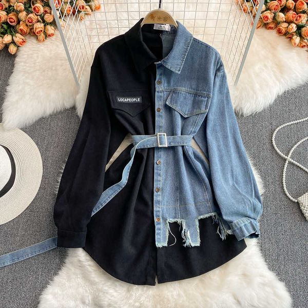 summer fashion spring designer women graphic shirts patchwork casual one piece clothes long sleeve denim clothing lady blouses fsnn, White
summer fashion spring designer women graphic shirts patchwork casual one piece clothes long sleeve denim clothing lady blouses fsnn, White