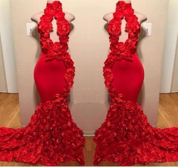 2019 red mermaid prom dresses high neck keyhole flowers ruffles rose evening gowns plus size party dress cooktail pageant gown8436974, Black
2019 red mermaid prom dresses high neck keyhole flowers ruffles rose evening gowns plus size party dress cooktail pageant gown8436974, Black
