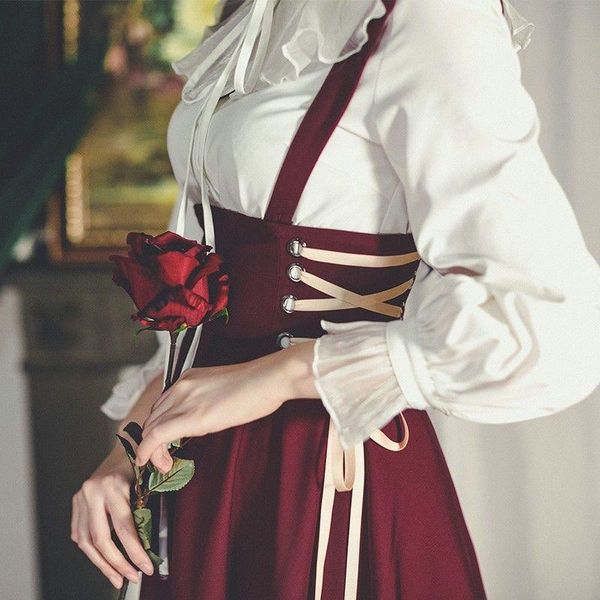 dresses french vintage victorian skirt women elegant laceup designer long strap skirt korean fashion court retro casual party clothes, Black;gray
dresses french vintage victorian skirt women elegant laceup designer long strap skirt korean fashion court retro casual party clothes, Black;gray