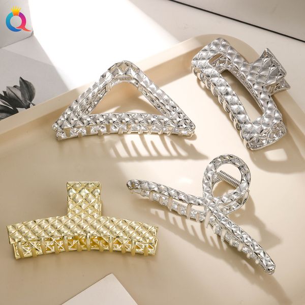 fashion silver/gold color hollow geometric hair clips metal hair claw cross hairclip headband hairpin hair crab women hair accessories 2095, Slivery;white
fashion silver/gold color hollow geometric hair clips metal hair claw cross hairclip headband hairpin hair crab women hair accessories 2095, Slivery;white