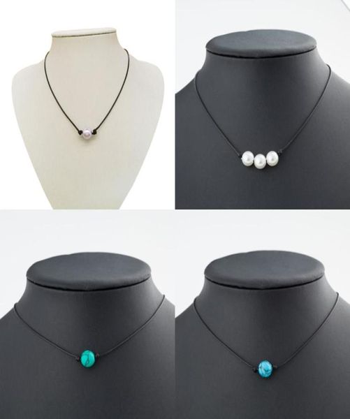 minimalist pearls choker necklace black handmade leather rope blue turquoise pendant necklaces for women imitation natural pearl d1507350, Silver
minimalist pearls choker necklace black handmade leather rope blue turquoise pendant necklaces for women imitation natural pearl d1507350, Silver