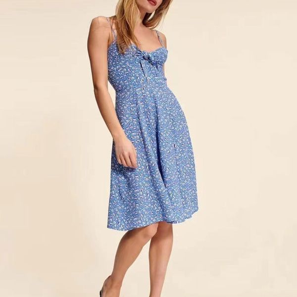2023 designer party dress blue flower bow temperament strap open back a-line dress long dress, Black;gray
2023 designer party dress blue flower bow temperament strap open back a-line dress long dress, Black;gray