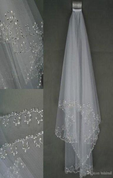 2019 in stock wedding veils crystals 2layer handmade crescent edge bridal accessories white and ivory bridal veils beads with com8238526, Black
2019 in stock wedding veils crystals 2layer handmade crescent edge bridal accessories white and ivory bridal veils beads with com8238526, Black