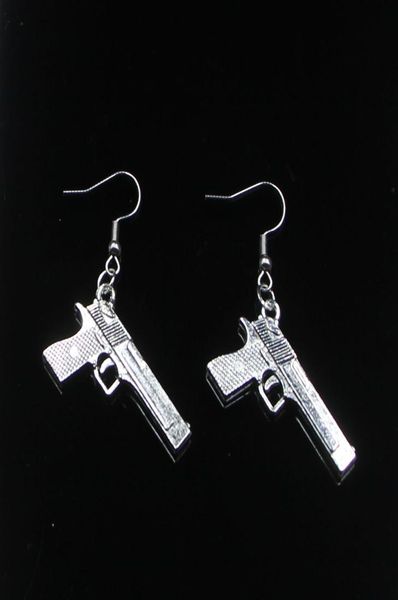 new fashion handmade 4520mm gun browning pistol earrings stainless steel ear hook retro small object jewelry simple design for wo4940806, Silver
new fashion handmade 4520mm gun browning pistol earrings stainless steel ear hook retro small object jewelry simple design for wo4940806, Silver