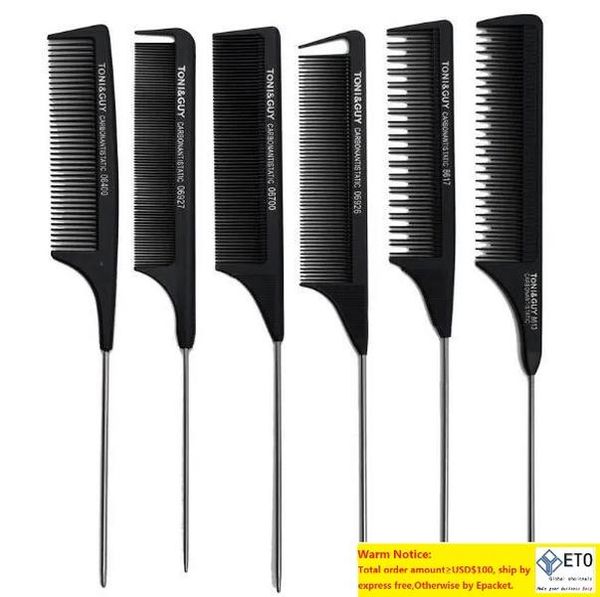 professional antistatic rat tail comb metal comb salon use beauty tool toni guy, Silver
professional antistatic rat tail comb metal comb salon use beauty tool toni guy, Silver