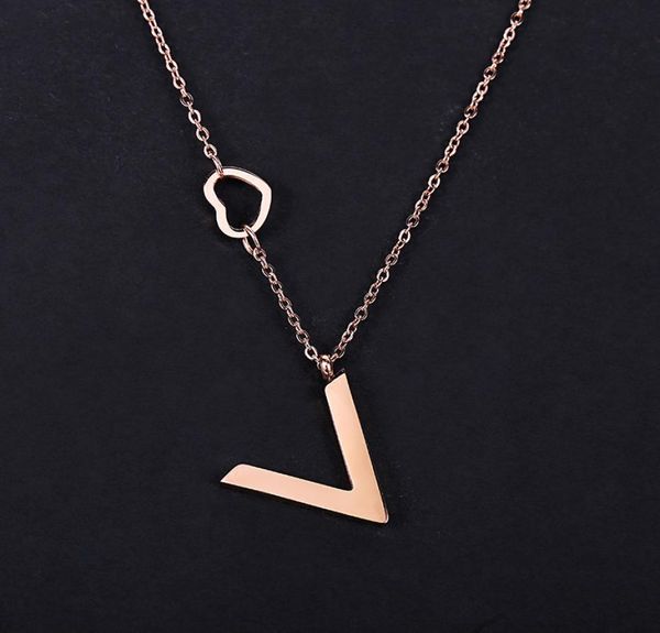 new arrival famous brands alphabet design ladies style bijoux femme letter v charms stainless steel necklace for women3965125, Silver
new arrival famous brands alphabet design ladies style bijoux femme letter v charms stainless steel necklace for women3965125, Silver