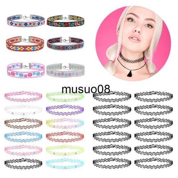 pendant necklaces zs 6/12pcs vintage tattoo choker necklace set for women girls elastic chain necklace colorful punk gothic stretch necklace, Silver
pendant necklaces zs 6/12pcs vintage tattoo choker necklace set for women girls elastic chain necklace colorful punk gothic stretch necklace, Silver