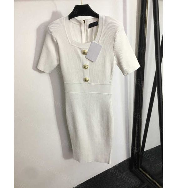 23ss women dress womens designer clothing summer dresses lion head button bag buttock slim short sleeve knitted dress womens clothing a1, Black;gray
23ss women dress womens designer clothing summer dresses lion head button bag buttock slim short sleeve knitted dress womens clothing a1, Black;gray