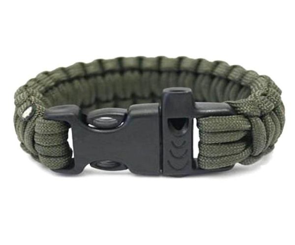 new outdoor survival bracelet parachute cord emergency paracord camping bracelet with whistle buckledhl 4252416, Black
new outdoor survival bracelet parachute cord emergency paracord camping bracelet with whistle buckledhl 4252416, Black