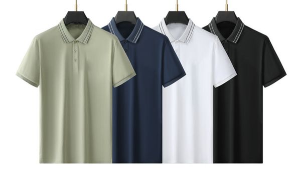 new summer ice silk high-end polo shirt men's short sleeve casual business mesh lapel t-shirt trend, White;black
new summer ice silk high-end polo shirt men's short sleeve casual business mesh lapel t-shirt trend, White;black