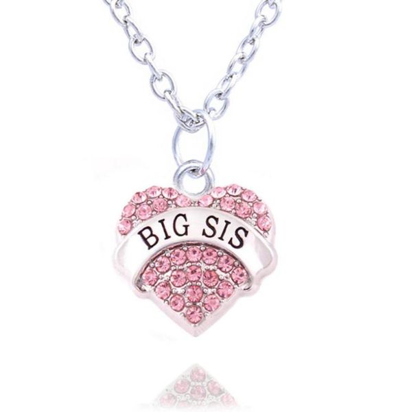 charm pink crystal heart necklace 039big sis middle sis little sis baby sis039 sister birthday gifts women girl jewelry10pcs6372555, Silver
charm pink crystal heart necklace 039big sis middle sis little sis baby sis039 sister birthday gifts women girl jewelry10pcs6372555, Silver