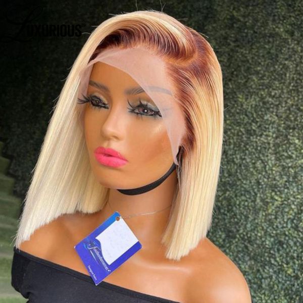 Brazilian Straight Blonde 613 Short Bob Wigs For Women 13x4 HD Lace Front Human Hair Wig Transparent HD Synthetic Lace Frontal Wig Preplucked 82, #w
Brazilian Straight Blonde 613 Short Bob Wigs For Women 13x4 HD Lace Front Human Hair Wig Transparent HD Synthetic Lace Frontal Wig Preplucked 82, #w