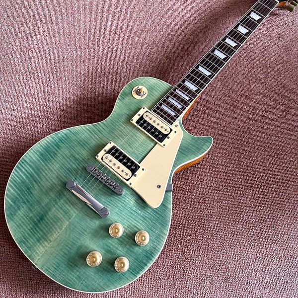 custom shop, flame maple lake cyan lp standard electric guitar, silver hardware, rose wood fingerboard guitar, ing
custom shop, flame maple lake cyan lp standard electric guitar, silver hardware, rose wood fingerboard guitar, ing