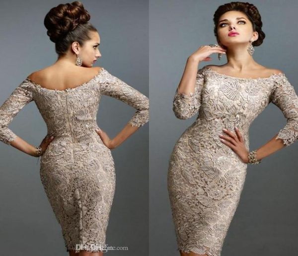2019 mother off bride dresses scoop full lace 34 long sleeves knee length sheath plus size mother of the bride dress7920634, Black;red 
2019 mother off bride dresses scoop full lace 34 long sleeves knee length sheath plus size mother of the bride dress7920634, Black;red
