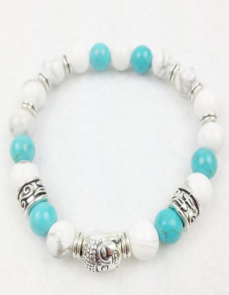sn0276 whole new design buddha with 8mm white turquoise bracelet trendy yoga bracelet for women 2001667, Black
sn0276 whole new design buddha with 8mm white turquoise bracelet trendy yoga bracelet for women 2001667, Black