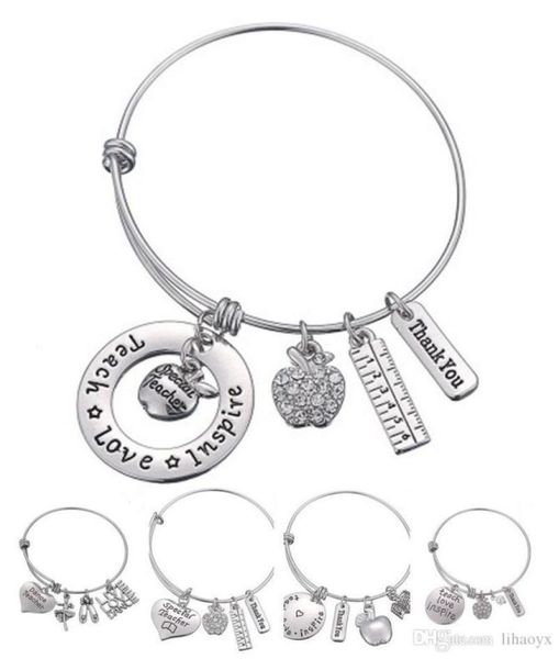 love inspire teach white crystal apple ruler bracelet stainless steel pendant bangle jewelry gift teacher friend dlh2048996841, Golden;silver
love inspire teach white crystal apple ruler bracelet stainless steel pendant bangle jewelry gift teacher friend dlh2048996841, Golden;silver