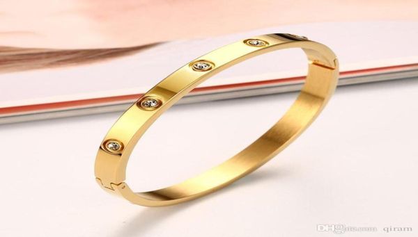 fashion crystal bracelets for women silver gold rose bangle bracelet titanium love pulseiras stainless steel bangles ten diamondje3421901, Black
fashion crystal bracelets for women silver gold rose bangle bracelet titanium love pulseiras stainless steel bangles ten diamondje3421901, Black