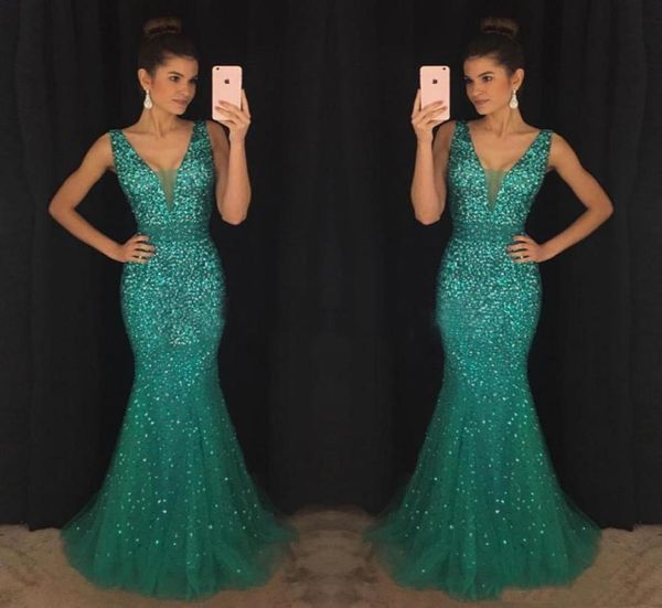 2017 graceful green prom evening dresses mermaid deep vneck major beaded long celebrity formal gowns dress for party wear custom 9169754, Black
2017 graceful green prom evening dresses mermaid deep vneck major beaded long celebrity formal gowns dress for party wear custom 9169754, Black