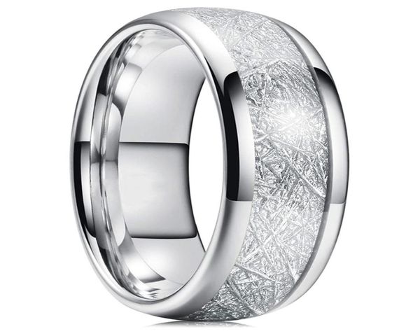 8mm tungsten mens ring inlay meteorite silver polished wedding bands men039s 316l stainless steel ring size 7132208769 
8mm tungsten mens ring inlay meteorite silver polished wedding bands men039s 316l stainless steel ring size 7132208769