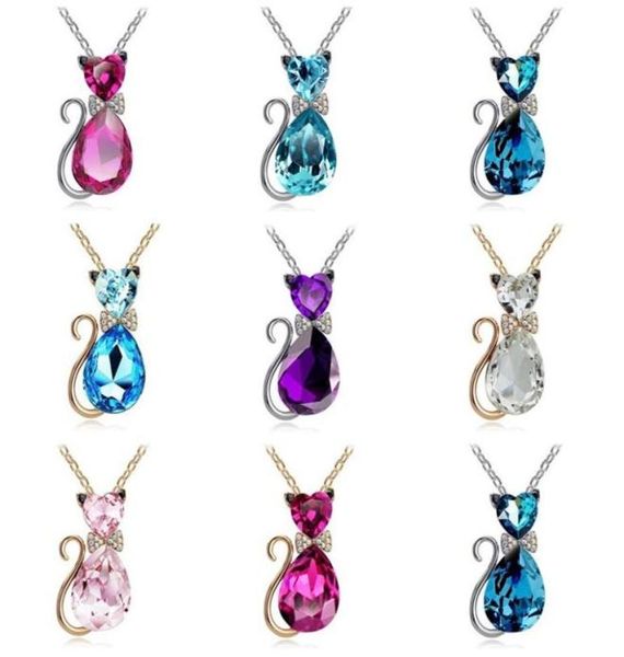 good a girl birthday gift highly cute bowknot small cat necklace short crystal accessories wfn072 with chain mix order 20 piec4449762, Silver
good a girl birthday gift highly cute bowknot small cat necklace short crystal accessories wfn072 with chain mix order 20 piec4449762, Silver