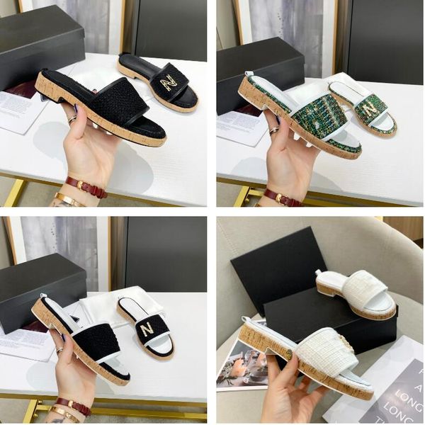 designer women slippers luxury embroidered letter chain sandals colored casual thick heel slippers summer fashion outwear holiday beach slip, Black
designer women slippers luxury embroidered letter chain sandals colored casual thick heel slippers summer fashion outwear holiday beach slip, Black