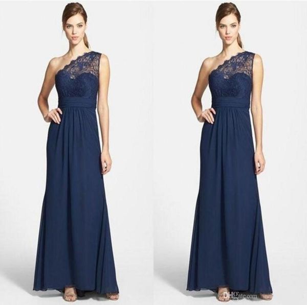 custom navy blue one shoulder bridesmaid dresses chiffon pleats simple lace wedding party gowns full length formal dress lon4417886, White;pink
custom navy blue one shoulder bridesmaid dresses chiffon pleats simple lace wedding party gowns full length formal dress lon4417886, White;pink