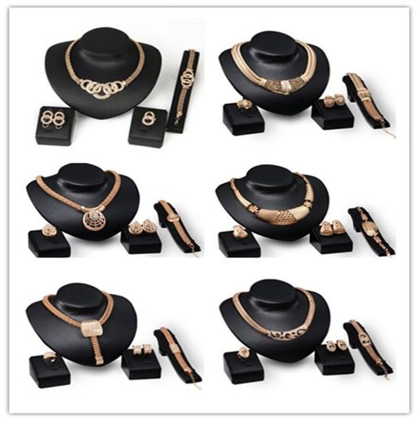 18k gold plated chunky chain statement necklace earrings bracelet ring set for women crystal wedding jewelry sets 6 de2147279, Black
18k gold plated chunky chain statement necklace earrings bracelet ring set for women crystal wedding jewelry sets 6 de2147279, Black
