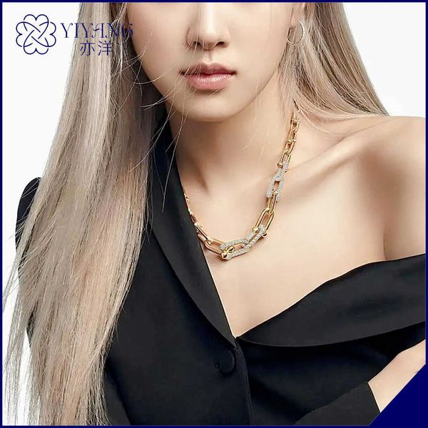 classic yiyang jewelry summer rose star style tiffay versatile u-shaped horseshoe diamond necklace ins street metal, Silver
classic yiyang jewelry summer rose star style tiffay versatile u-shaped horseshoe diamond necklace ins street metal, Silver