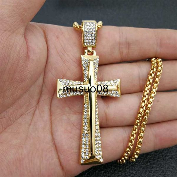 pendant necklaces hip hop stainless steel knight cross pendant necklace mens gold color box chain paved rhinestones necklace male jewelry gi, Silver
pendant necklaces hip hop stainless steel knight cross pendant necklace mens gold color box chain paved rhinestones necklace male jewelry gi, Silver