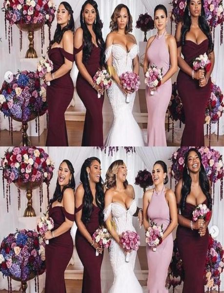 classic off shoulder burgundy mermaid bridesmaid dresses satin maid of honor wedding guest gown formal dress5906296, White;pink
classic off shoulder burgundy mermaid bridesmaid dresses satin maid of honor wedding guest gown formal dress5906296, White;pink