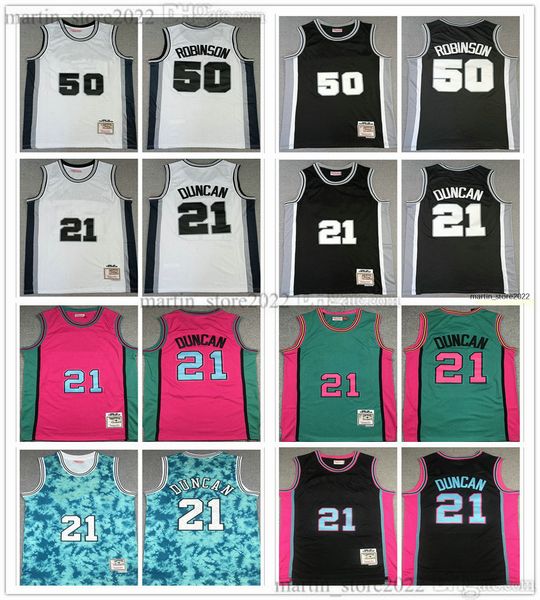 100% stitched basketball jerseys tim 21 duncan david 50 robinson men black white green embroidrery retro mitchell & ness, Black;red
100% stitched basketball jerseys tim 21 duncan david 50 robinson men black white green embroidrery retro mitchell & ness, Black;red