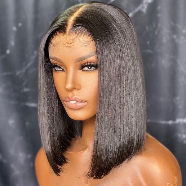 glueless wig straight bob wigs lace closure natural hairline glueless preplucked human wigs wear and go human hair pre cut wigs, Black;brown
glueless wig straight bob wigs lace closure natural hairline glueless preplucked human wigs wear and go human hair pre cut wigs, Black;brown