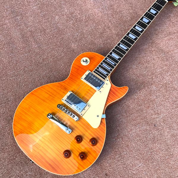 custom shop, flame maple lp electric guitar, neck one piece, tune-o-matic bridge, mahogany binding, ing
custom shop, flame maple lp electric guitar, neck one piece, tune-o-matic bridge, mahogany binding, ing