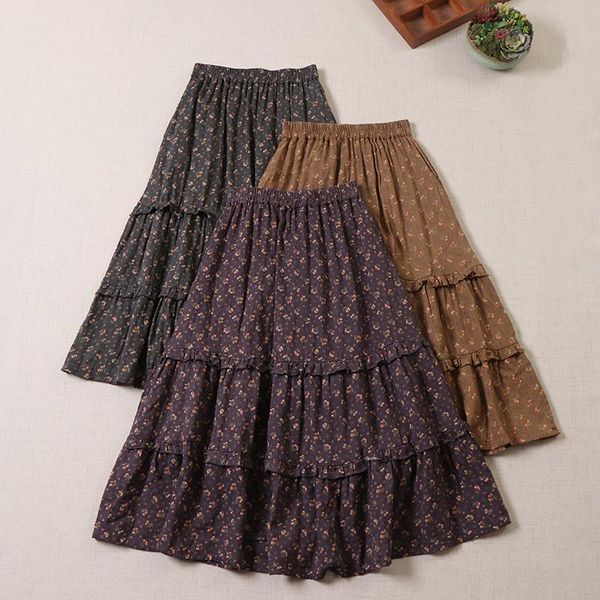 dresses autumn new retro floral skirt women elastic waist double pockets casual cake skirt duobao0824, Black;gray
dresses autumn new retro floral skirt women elastic waist double pockets casual cake skirt duobao0824, Black;gray