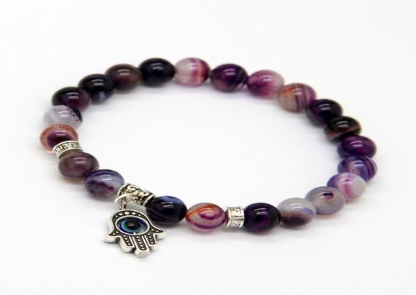 new arrival jewelry whole 8mm beaded natural purple agate stone beads hamsa hand yoga braclets gift for men and women1191203, Golden;silver
new arrival jewelry whole 8mm beaded natural purple agate stone beads hamsa hand yoga braclets gift for men and women1191203, Golden;silver