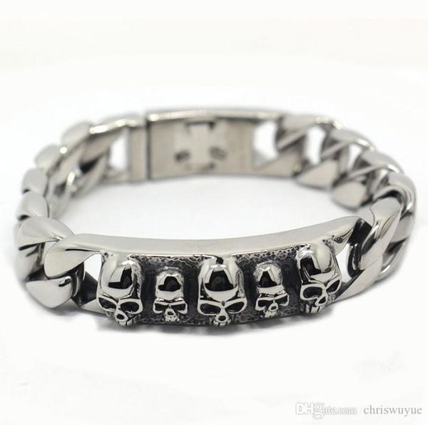 stainless steel bracelet solid 15mm wide heavy men039s skeleton skull bracelet punk rocker ghost bangle biker jewelry bracelets9048699, Black
stainless steel bracelet solid 15mm wide heavy men039s skeleton skull bracelet punk rocker ghost bangle biker jewelry bracelets9048699, Black