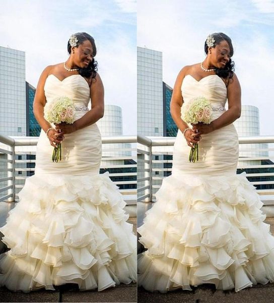 vintage plus size mermaid wedding dresses ruched cascading ruffles sweetheart floor length long dubai arabic bridakl gowns8246748, White
vintage plus size mermaid wedding dresses ruched cascading ruffles sweetheart floor length long dubai arabic bridakl gowns8246748, White