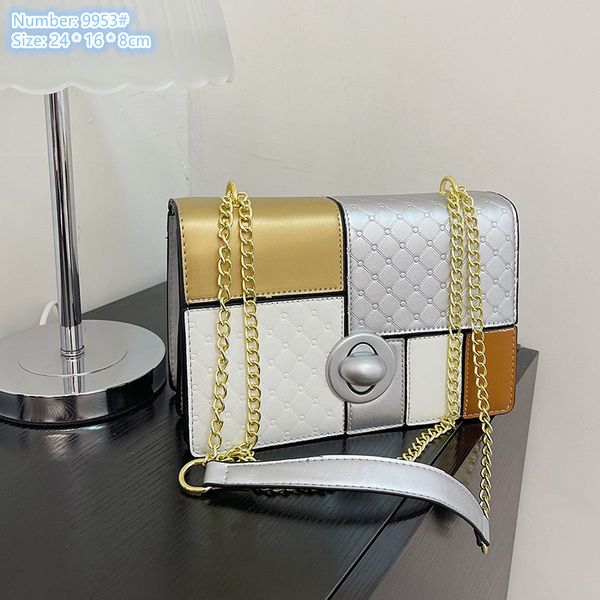 ladies shoulder bags 7 colors niche design color matching leather chain bag flip multifunctional fashion handbag sweet contrast color mobile phone coin purse, Orange-9953#
ladies shoulder bags 7 colors niche design color matching leather chain bag flip multifunctional fashion handbag sweet contrast color mobile phone coin purse, Orange-9953#
