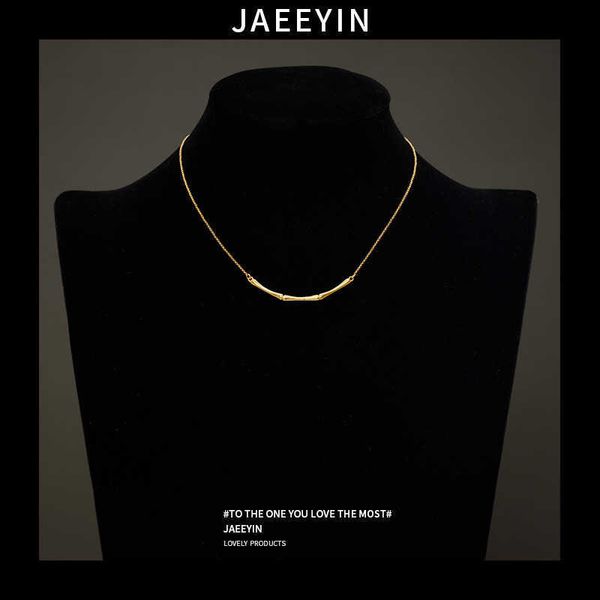 internet celebrity light luxury tiffayffay fashion women's simple bamboo smiling face design jewelry texture clavicle chain gold-plated, Black
internet celebrity light luxury tiffayffay fashion women's simple bamboo smiling face design jewelry texture clavicle chain gold-plated, Black