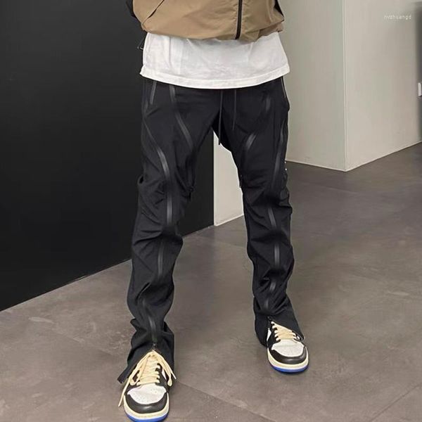 men's pants oversized double couple zipper casual black style drawstring track mens straight loose trousers front vibe multi-pockets
men's pants oversized double couple zipper casual black style drawstring track mens straight loose trousers front vibe multi-pockets