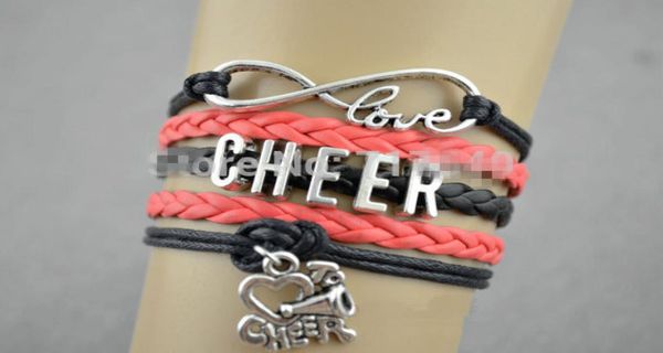 whole choose infinity cheer charm fashion speaker cheerleaders bracelet friendship leather bracelets for gift customs sports8998698, Golden;silver
whole choose infinity cheer charm fashion speaker cheerleaders bracelet friendship leather bracelets for gift customs sports8998698, Golden;silver