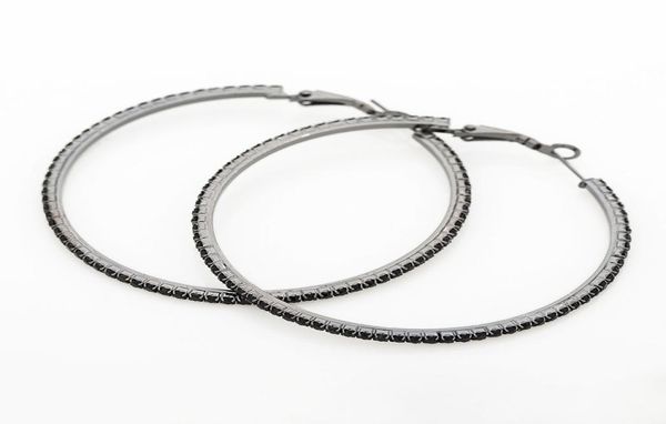 new big hoop earrings accessories cool fashion black rhinestone big circle earrings women party gift queen e0304046099, Silver
new big hoop earrings accessories cool fashion black rhinestone big circle earrings women party gift queen e0304046099, Silver