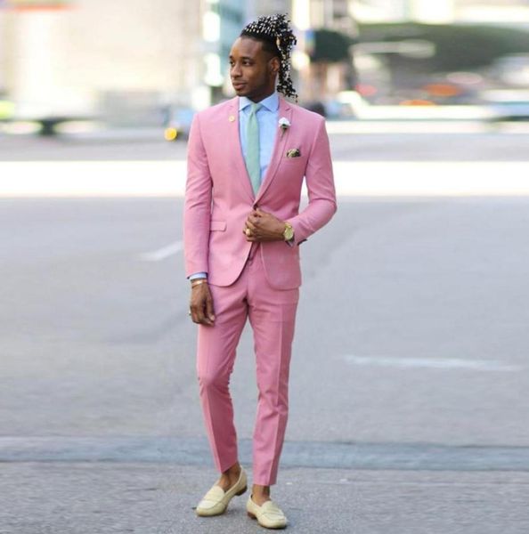 pink slim fit groom wear one button notched lapel two pieces wedding tuxedos custom made suits set8962652, Black;gray
pink slim fit groom wear one button notched lapel two pieces wedding tuxedos custom made suits set8962652, Black;gray