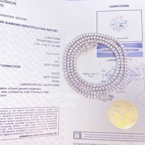 igi certificates lab grown diamond hpht vs-si 10k gold about 2mm 2.5mm tennis chain necklace, Silver
igi certificates lab grown diamond hpht vs-si 10k gold about 2mm 2.5mm tennis chain necklace, Silver