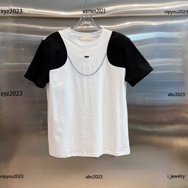 luxury tees round neck t shirt for womens summer black sleeve stitching design short sleeves #multiple product, White
luxury tees round neck t shirt for womens summer black sleeve stitching design short sleeves #multiple product, White