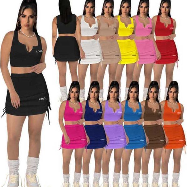 summer women tracksuits two piece dress suit desinger v-neck embroidered cotton pit stripe tank drawstring skirt set, Gray
summer women tracksuits two piece dress suit desinger v-neck embroidered cotton pit stripe tank drawstring skirt set, Gray