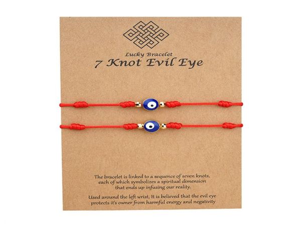 7 knots blue evil eye bracelet paper card bracelet adjustable lucky red string bracelets couple jewelry friendship bracelet 2pscs8940850, Golden;silver
7 knots blue evil eye bracelet paper card bracelet adjustable lucky red string bracelets couple jewelry friendship bracelet 2pscs8940850, Golden;silver